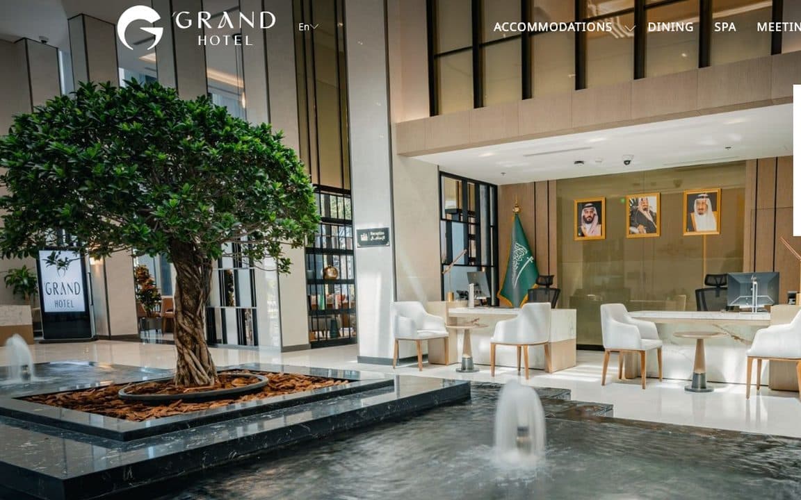 First Grand Hotel website